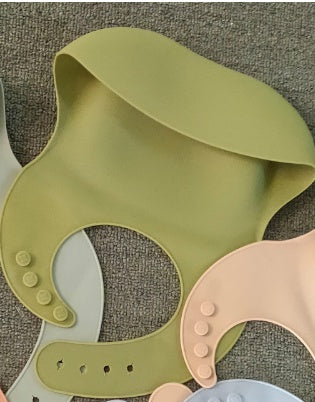 Waterproof Silicone Baby Bib – Adjustable, Soft, Easy-Clean