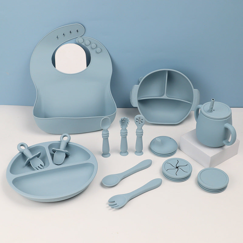 15-Piece Silicone Baby Feeding Set – Safe, Soft, and Easy Mealtime