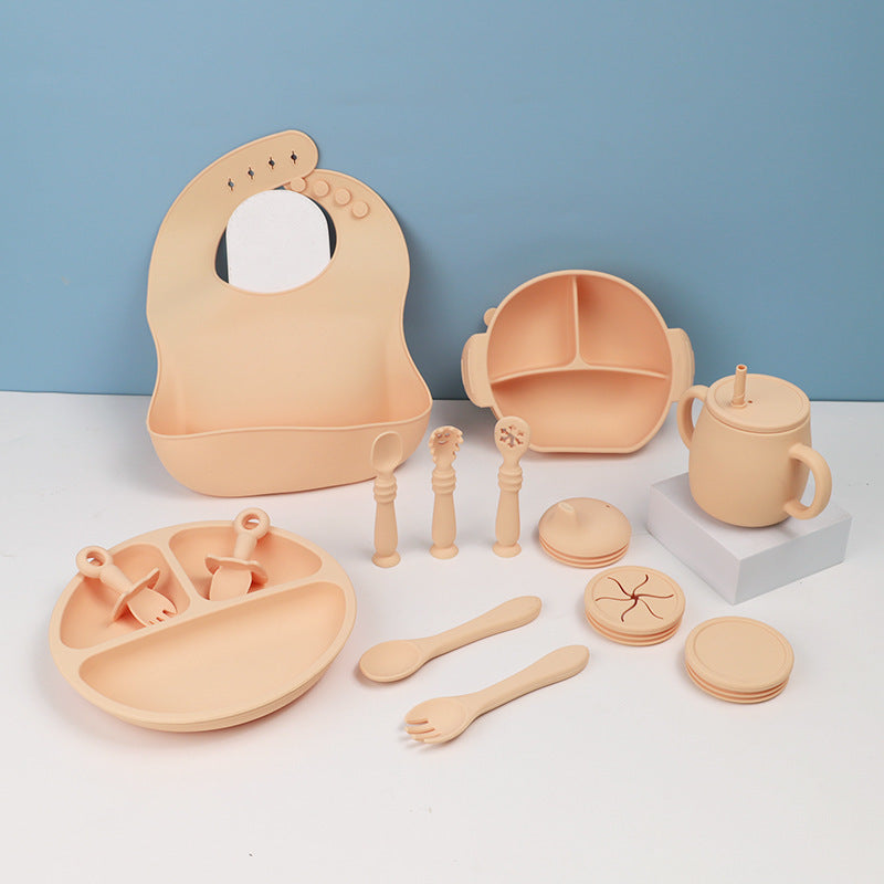 15-Piece Silicone Baby Feeding Set – Safe, Soft, and Easy Mealtime