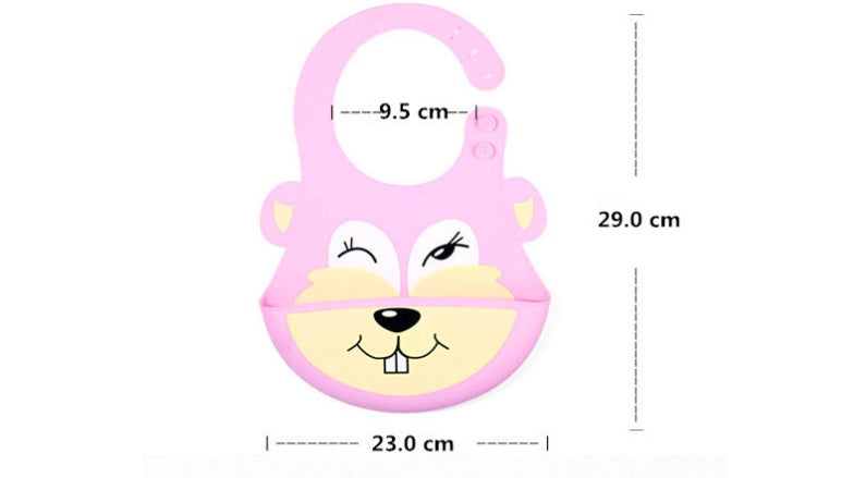 Silicone bib waterproof baby bib children's food pocket baby bib food grade silicone