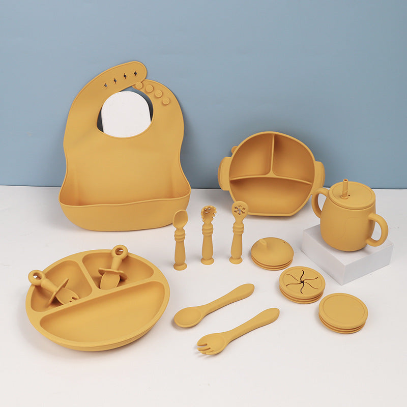 15-Piece Silicone Baby Feeding Set – Safe, Soft, and Easy Mealtime