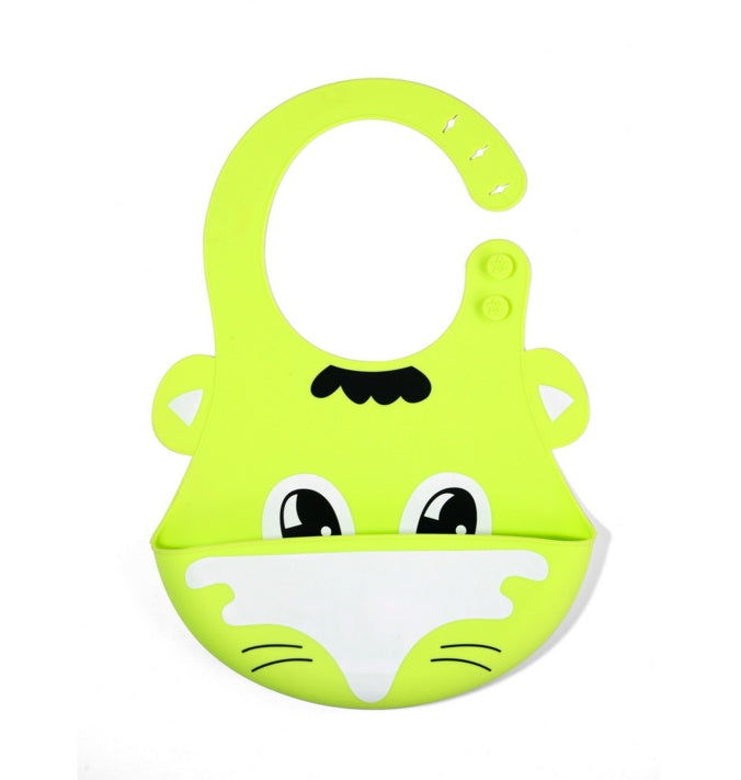 Silicone bib waterproof baby bib children's food pocket baby bib food grade silicone