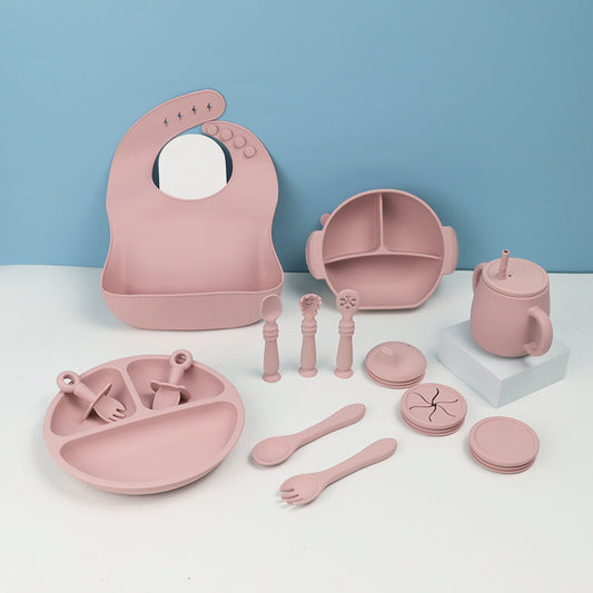 15-Piece Silicone Baby Feeding Set – Safe, Soft, and Easy Mealtime